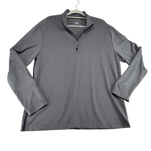 Callaway Quarter Zip Pullover Mens Large Gray Golf Performance Gorpcore Preppy